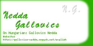nedda gallovics business card